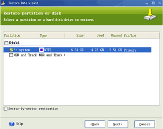 Source partition selection