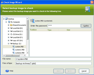 Input the password