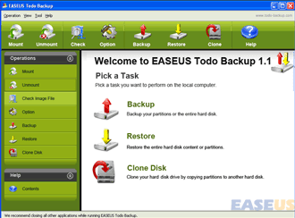 Select check image file