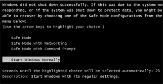 Windows 7 restore completed