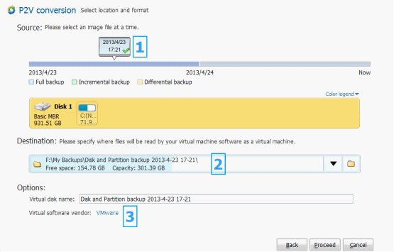 P2V conversion - EaseUS Todo Backup